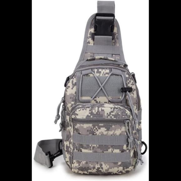 Rullar Small Hiking Daypack Tactical Sling Chest Bag Shoulder Messenger Backpack